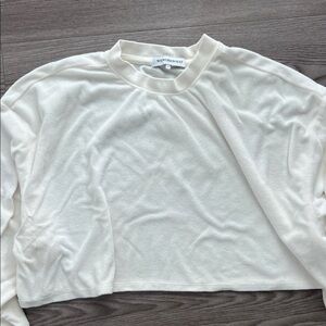 WeWoreWhat Cream Long Sleeve Top